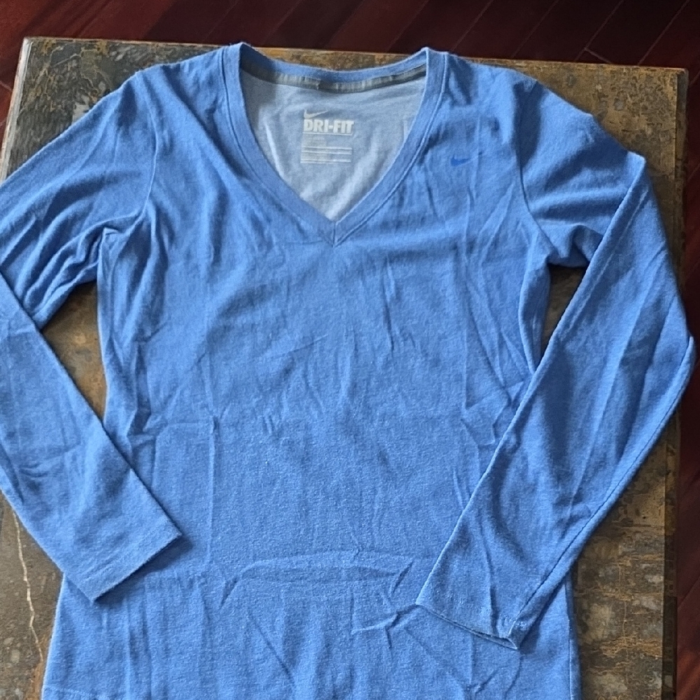 Nike Dri-FIT Heather Blue Top